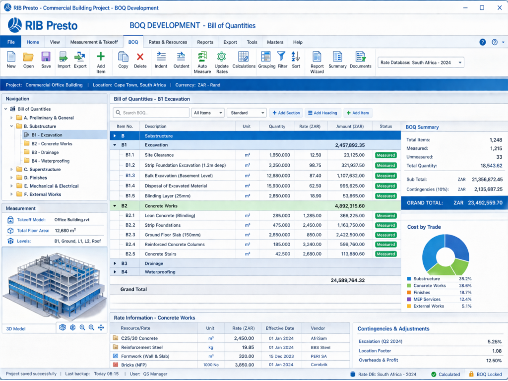 BIM 5D – Cost & Quantity - JIPAC AEC